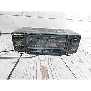 SoundDesign 3753 BLK AM-FM Dual Alarm Clock Radio Vintage Rare Tested/Working